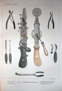 Civil War-era Surgical Devices, Illustration, U.S. Surgeon General's Office, c. 1861-1865 (public domain).