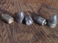 This public domain image of Minie balls, created by Mike Crumpston in 2008, shows the size of the objects which pierced the bodies of so many Union soldiers during the Civil War.