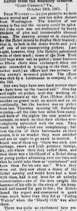 Henry Wharton's Camp Chestnut, VA Letter 13 Oct 1861, Sunbury American, 19 October 1861