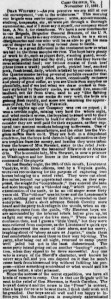 Henry Wharton's Camp Griffin, VA Letter 17 Nov 1861, Sunbury American, 23 Nov 1861