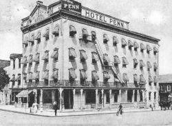 Hotel Penn, Allentown, PA, c. 1910 (public domain).