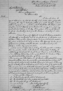 W. H. R. Hangen's End-of-Year Assessment of Relations Between Local Whites and Freedmen and Woman and the Economic Climate, St. Tammany and Washington Parishes, Louisiana (31 Decembeer 1866, public domain).